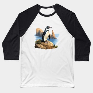 Galapagos Penguin Baseball T-Shirt